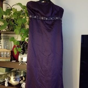 Aubergine/Eggplant brides made dress size 8